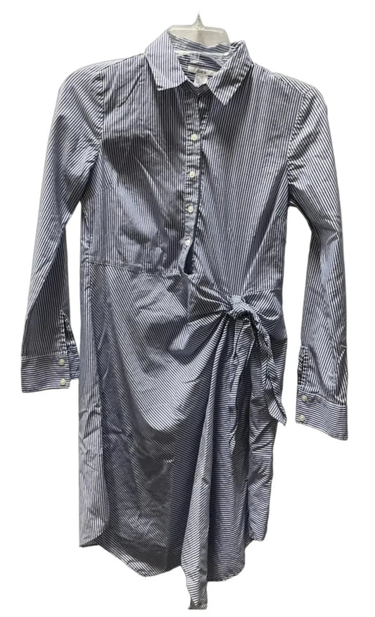 Dress Casual Midi By Bar Iii In Blue & White, Size: Xs