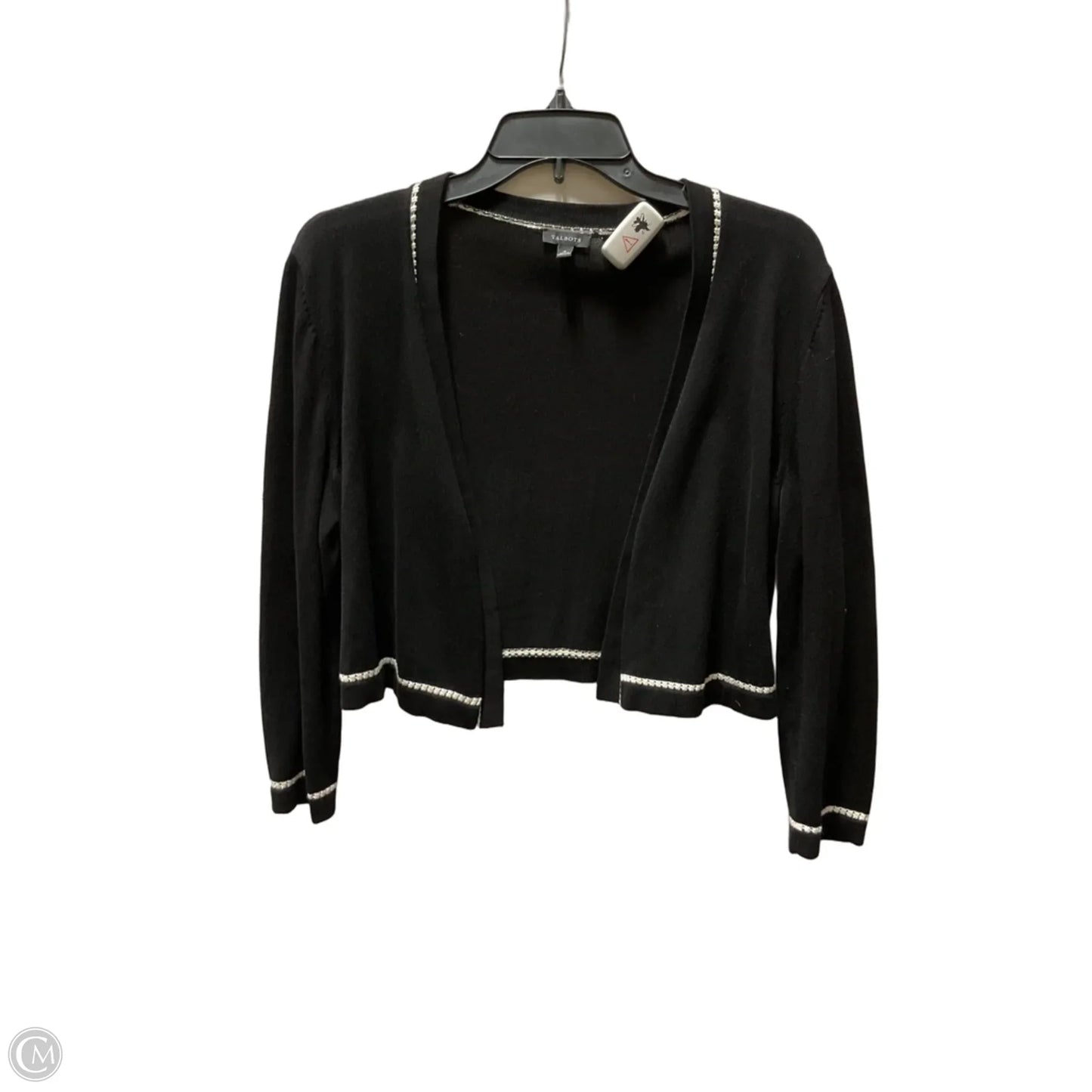 Cardigan By Talbots In Black & White, Size: M