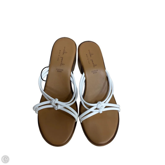 Sandals Heels Block By Cmf In White, Size: 10