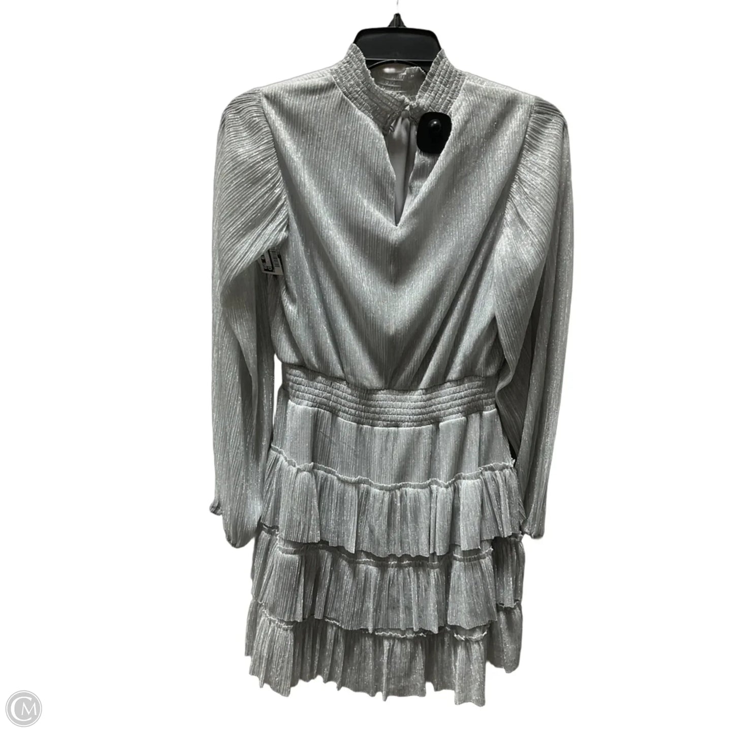 Dress Party Midi By Express In Silver, Size: S