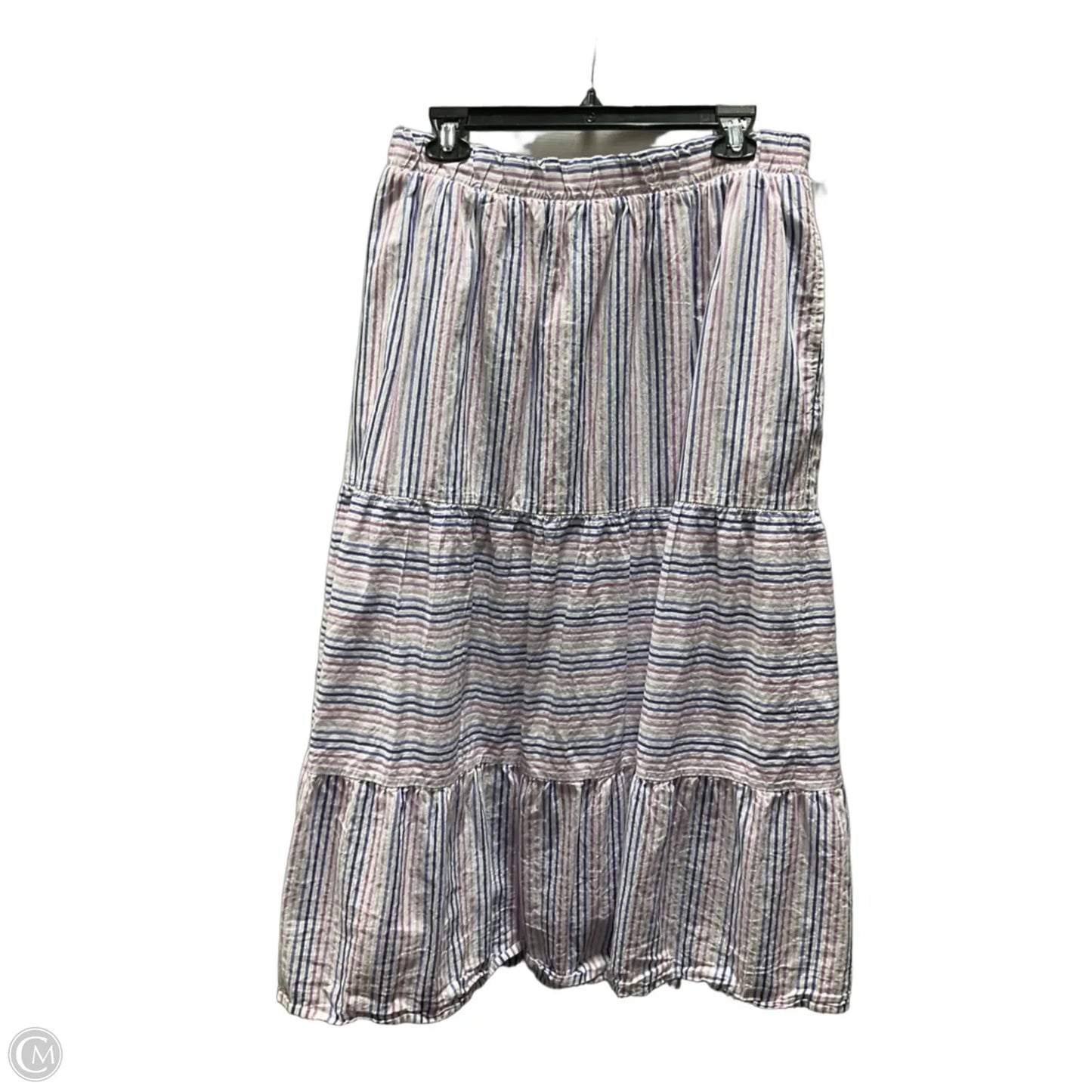 Skirt Maxi By Lane Bryant In Purple & White, Size: 2x