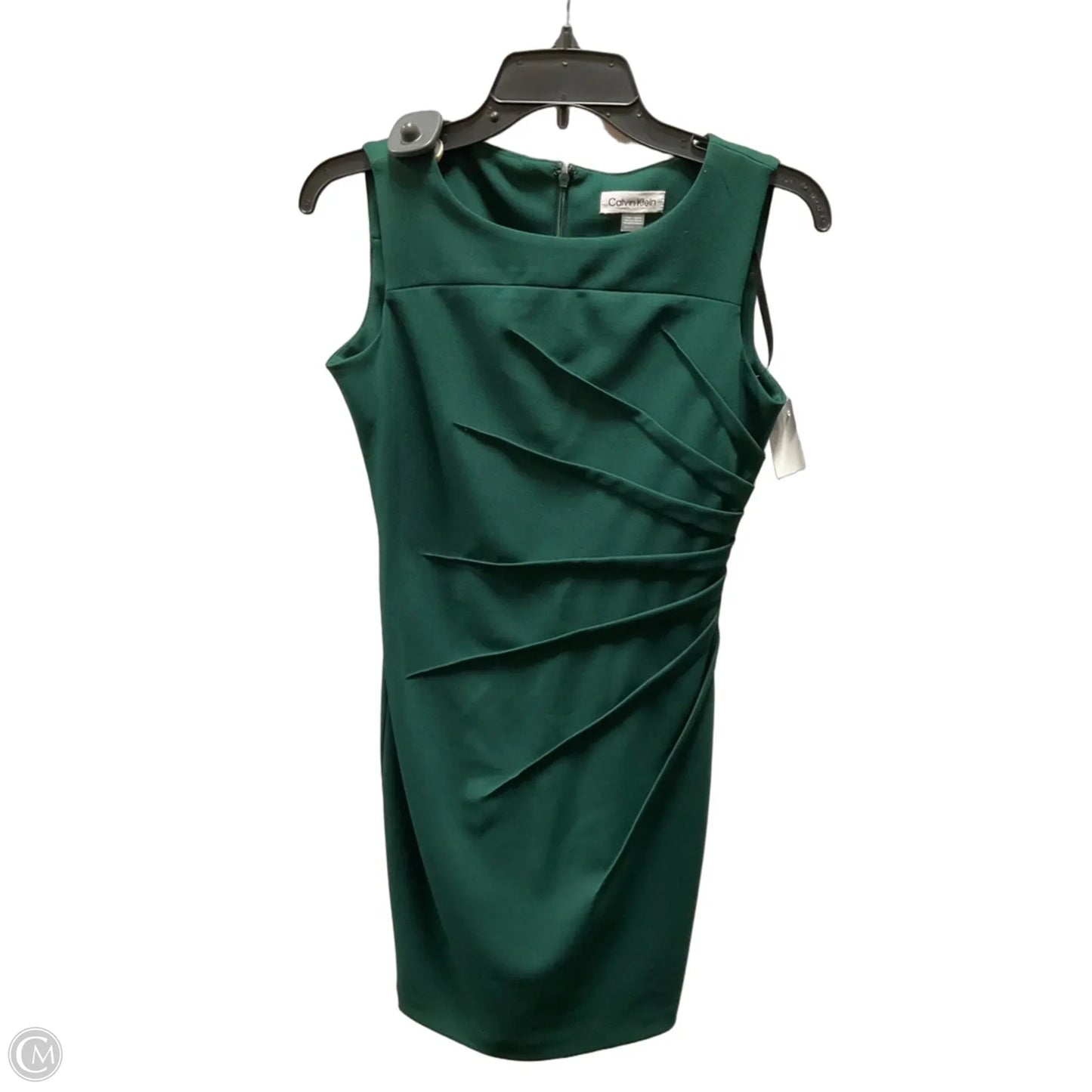 Dress Casual Midi By Calvin Klein In Green, Size: 4