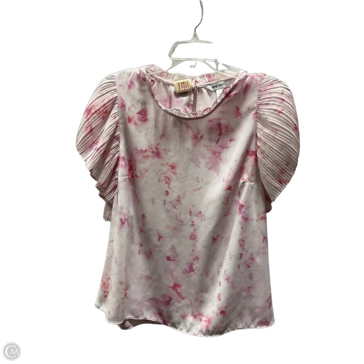 Top Short Sleeve By Nine West Apparel In Pink, Size: Xl