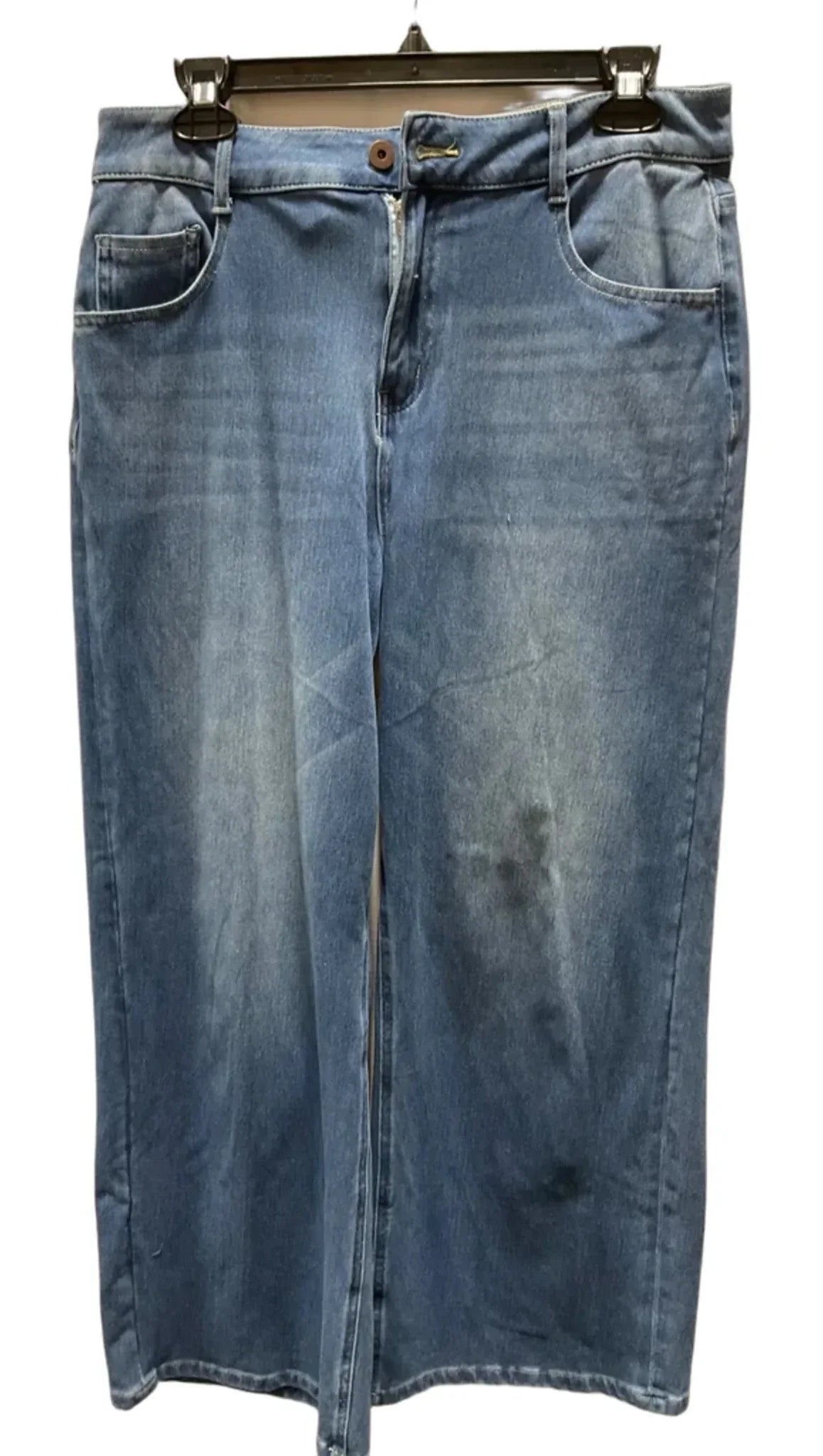 Jeans Wide Leg By Halara In Blue, Size: M