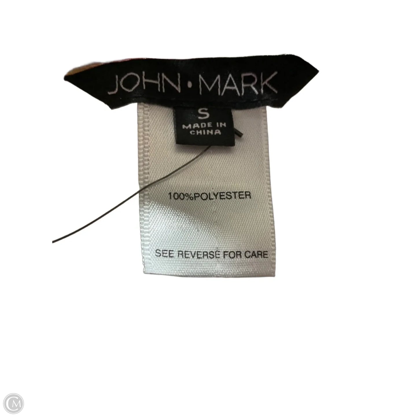 Blouse Long Sleeve By John Mark In Rainbow Print, Size: S