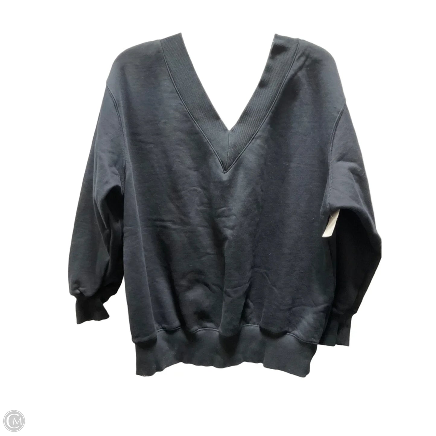 Sweatshirt Collar By Nike Apparel In Black, Size: S