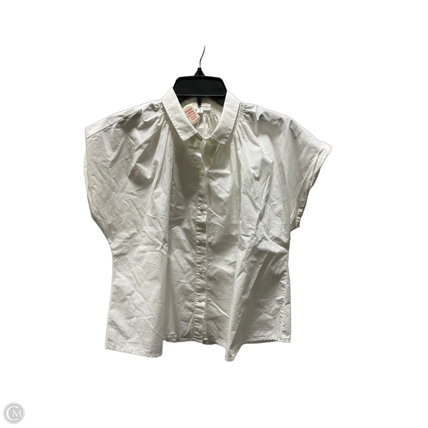 Blouse Short Sleeve By A Loves A In Cream, Size: M