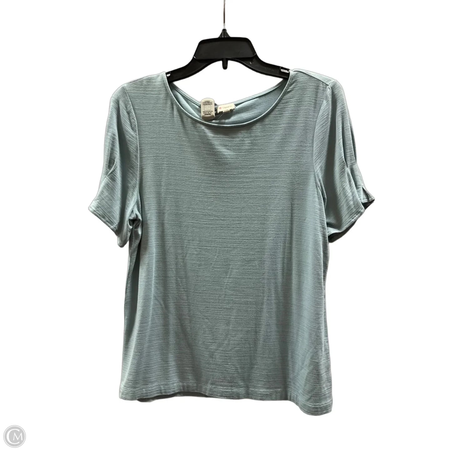 Top Short Sleeve By Cremieux In Blue, Size: M