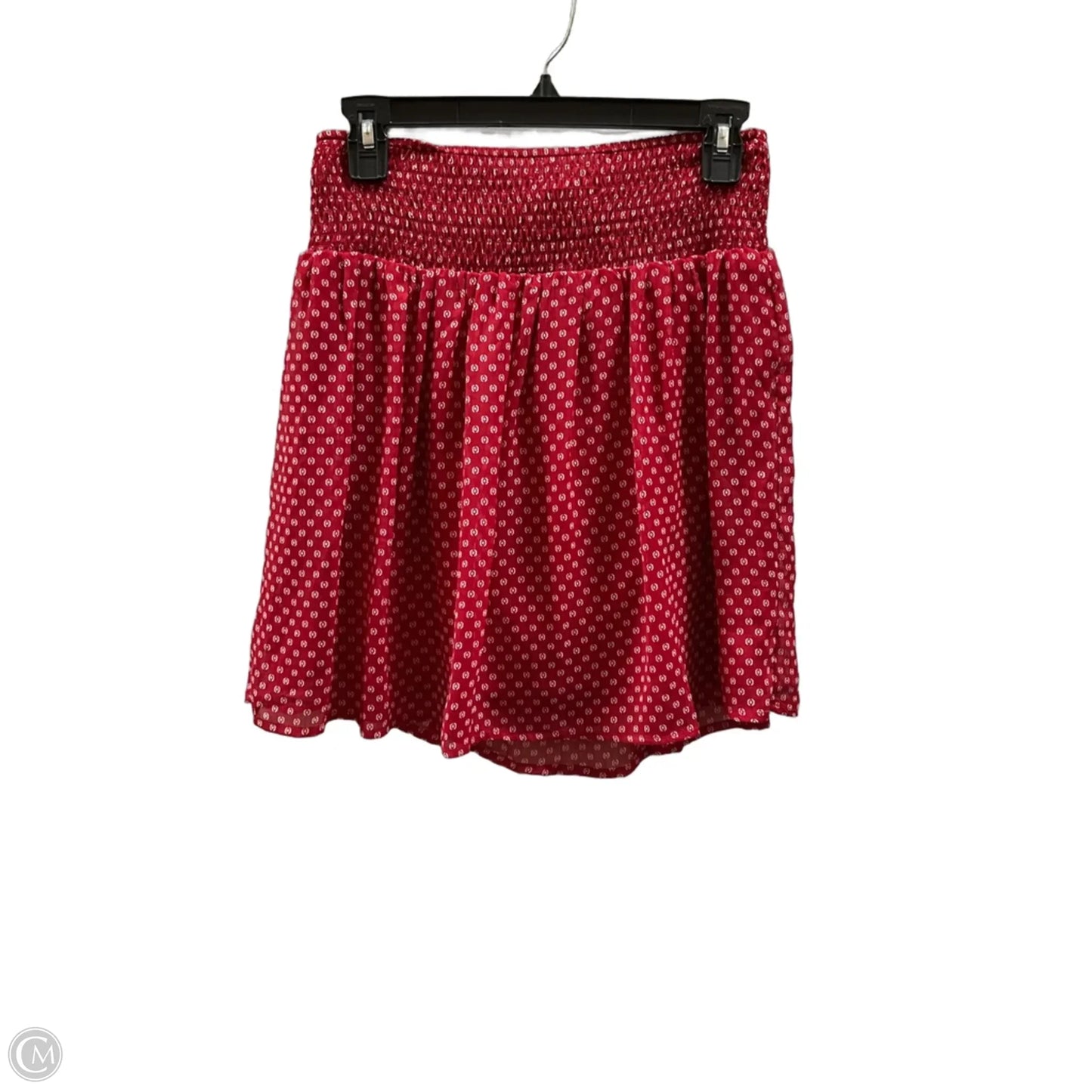 Skirt Midi By Old Navy In Red & White, Size: S