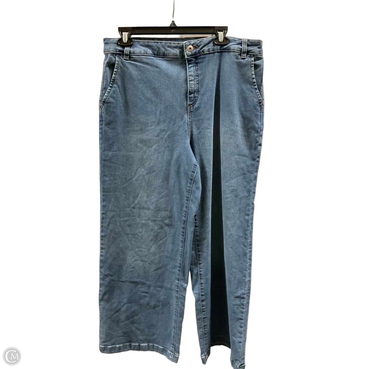 Jeans Wide Leg By Style And Company In Blue, Size: 16