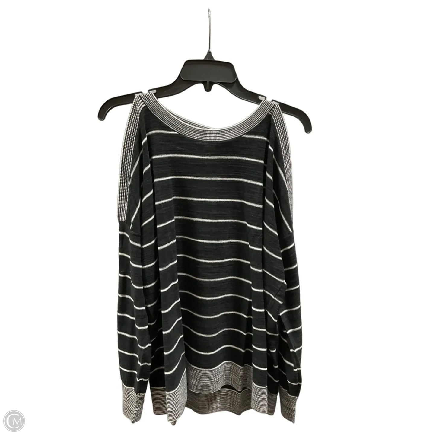 Top Long Sleeve By Loft In Striped Pattern, Size: L