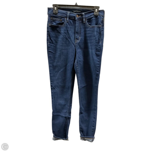 Jeans Skinny By Calvin Klein In Blue, Size: 6