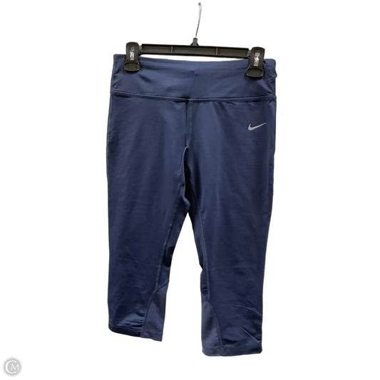 Athletic Leggings Capris By Nike Apparel In Blue, Size: M
