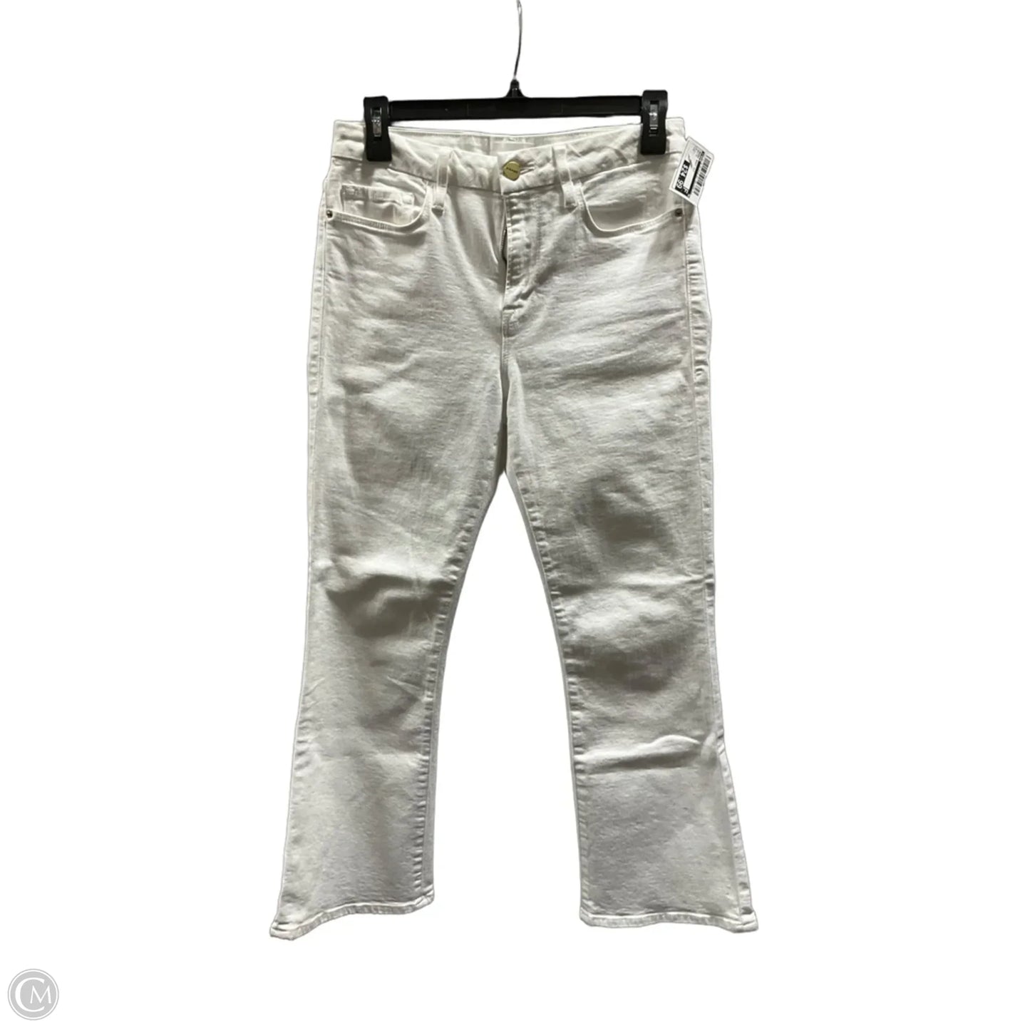 Jeans Boot Cut By Frame In White, Size: 4