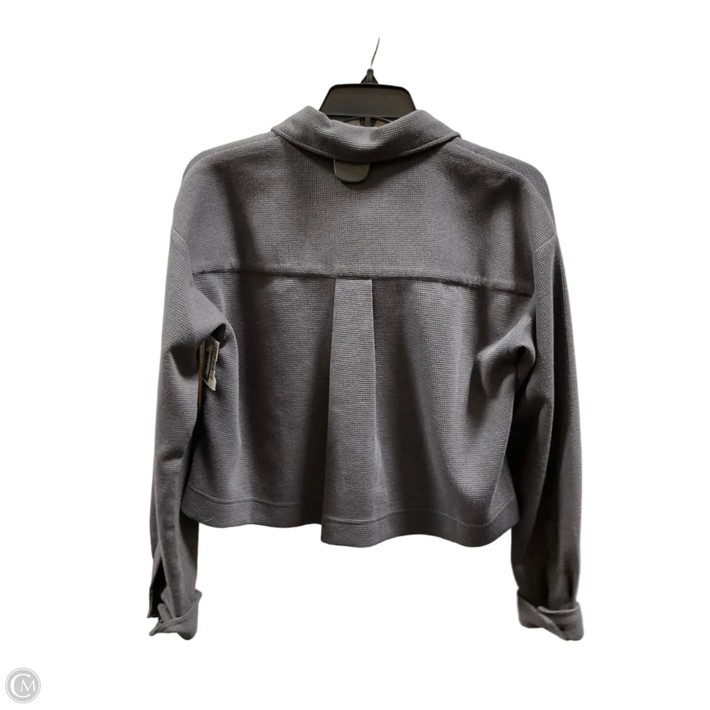 Jacket Shirt By Monrow In Grey, Size: Xs
