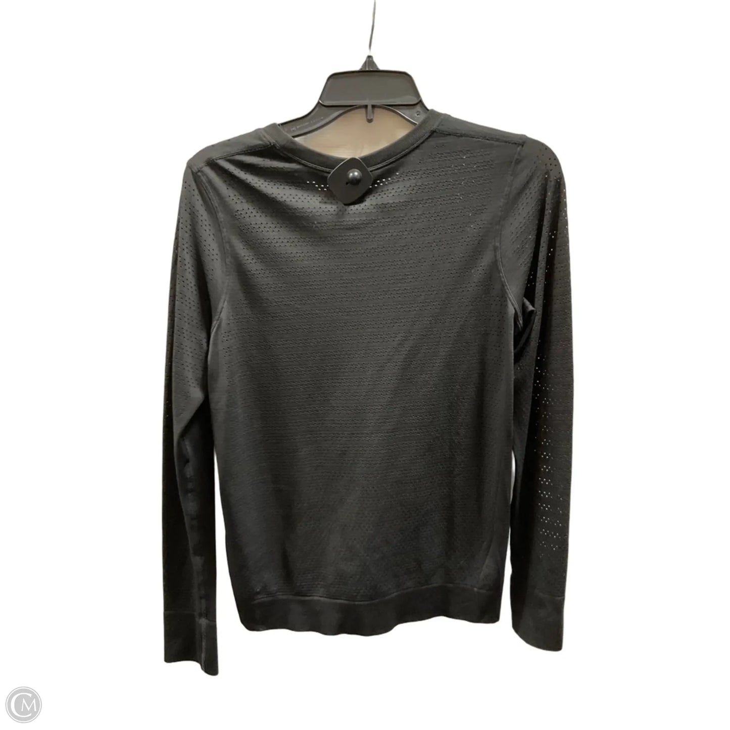 Athletic Top Long Sleeve Crewneck By Lululemon In Black, Size: M