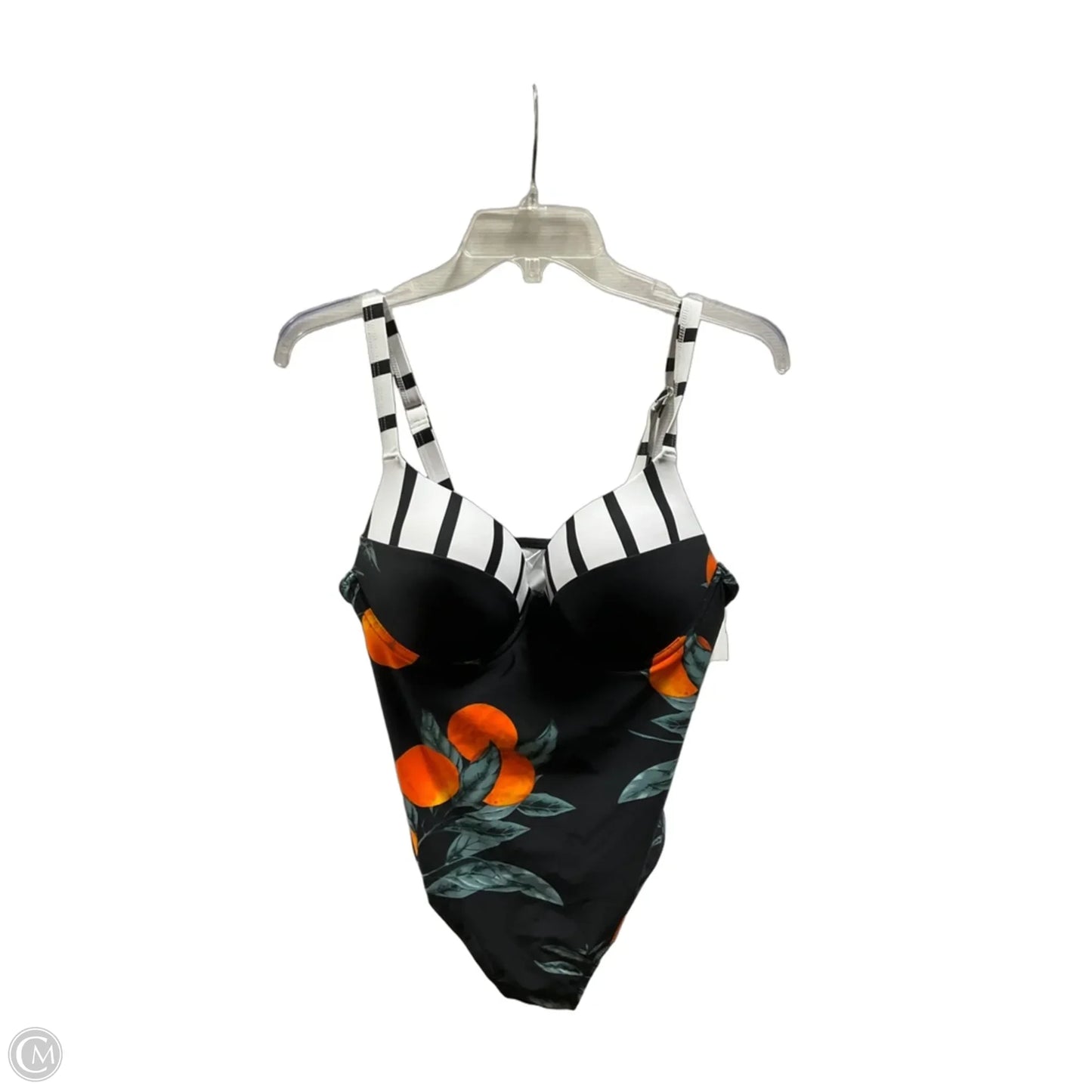 Swimsuit By Cupshe In Black & Orange, Size: Xl