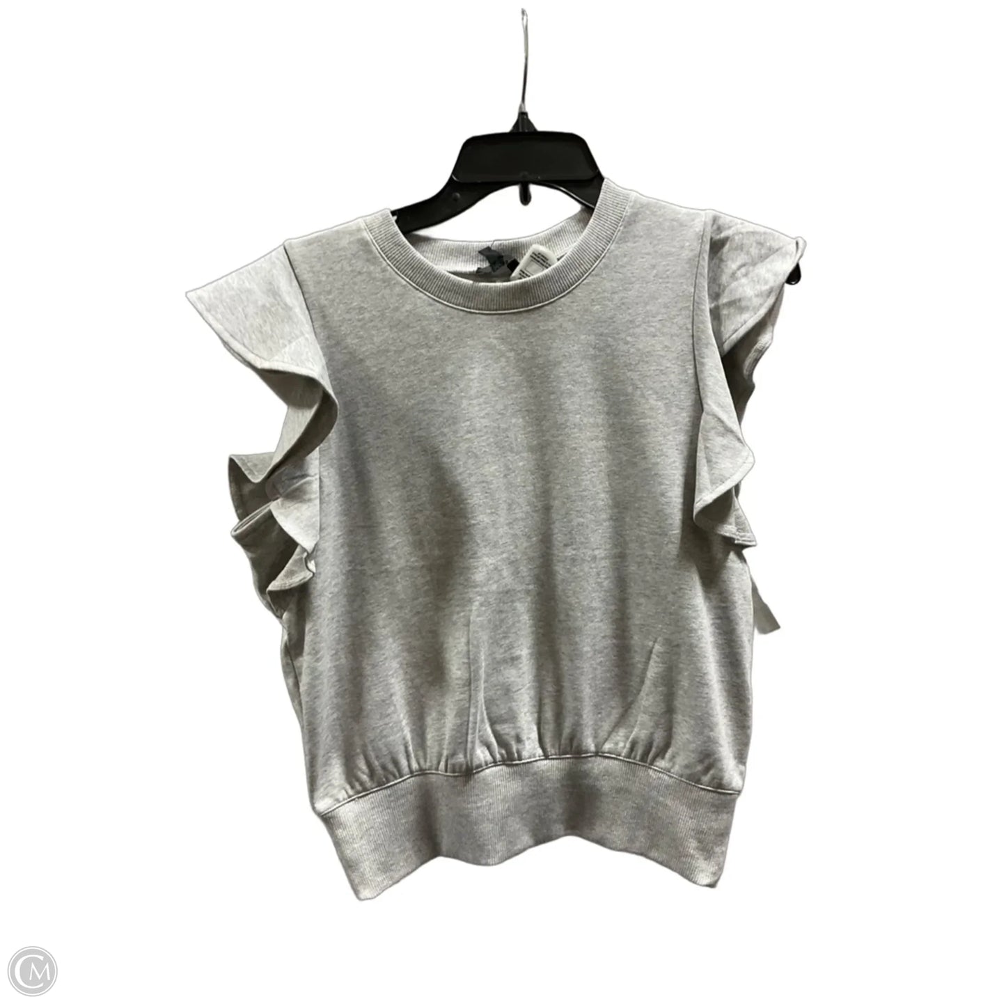 Top Short Sleeve By Express In Grey, Size: S