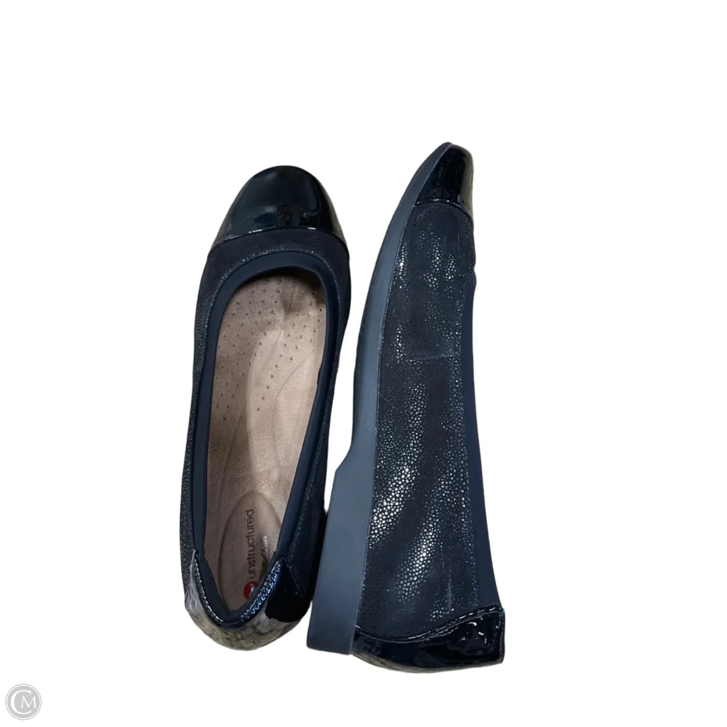 Shoes Flats By Clarks In Black, Size: 8.5