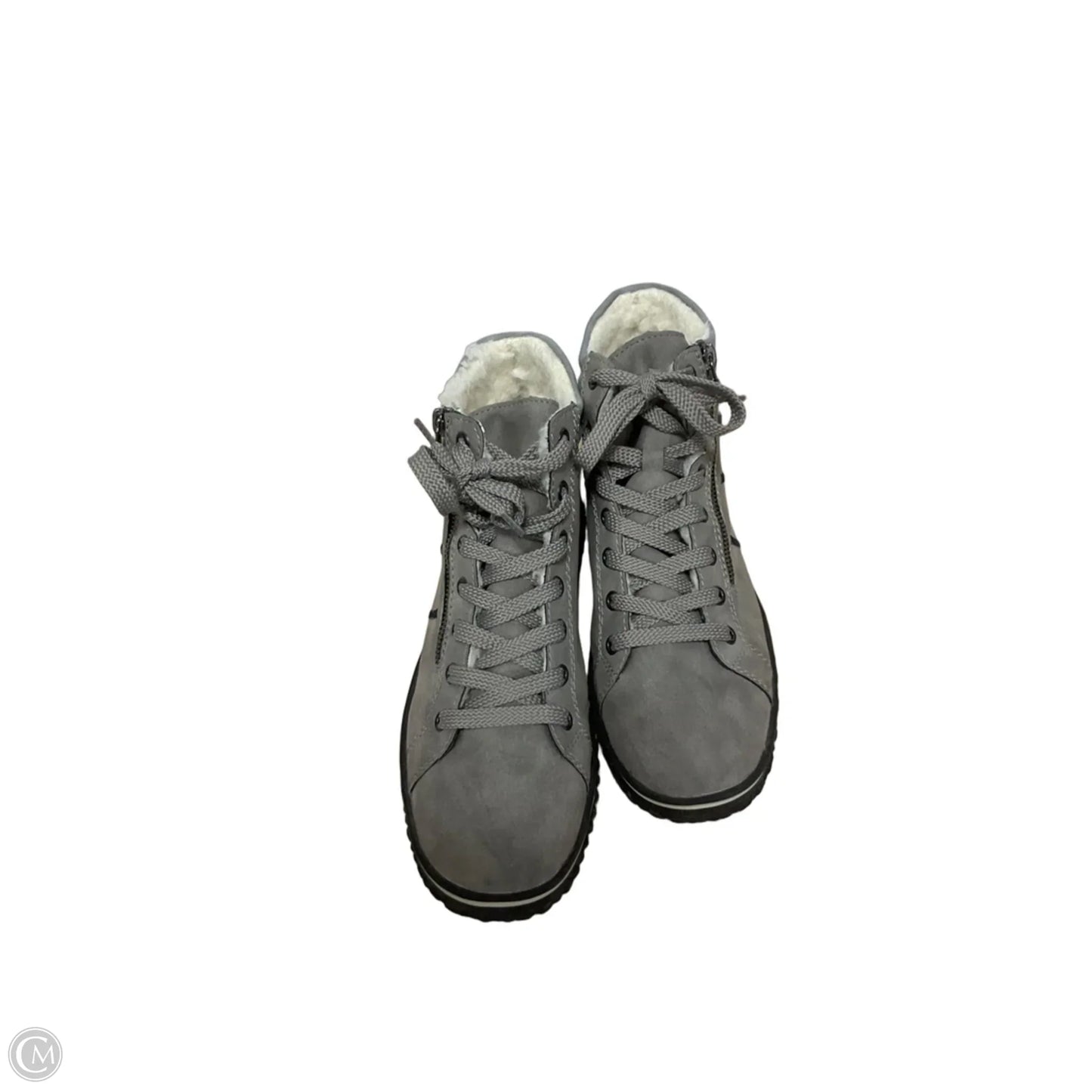 Boots Ankle Flats By Cmb In Grey, Size: 10