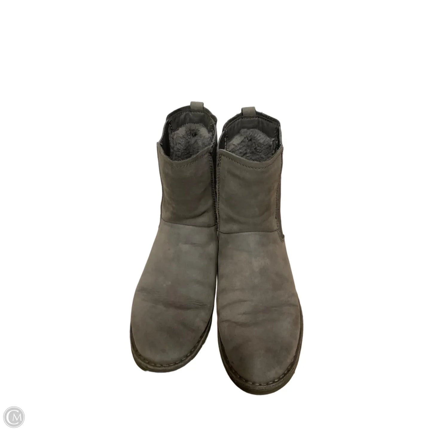 Boots Ankle Heels By Ugg In Grey, Size: 7