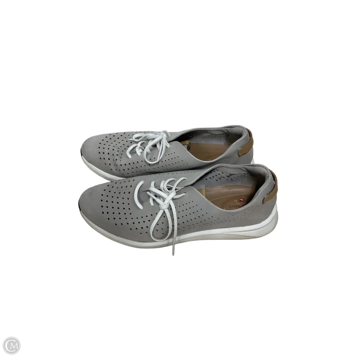 Shoes Sneakers By Clarks In Grey, Size: 9
