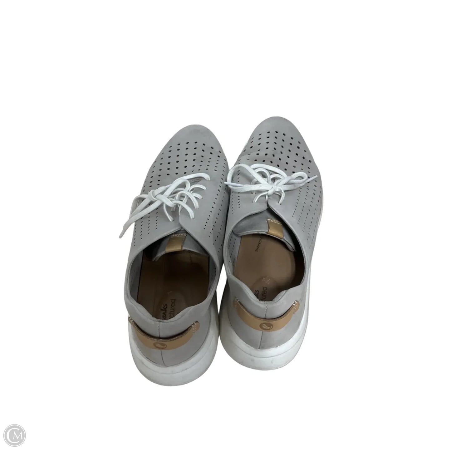 Shoes Sneakers By Clarks In Grey, Size: 9