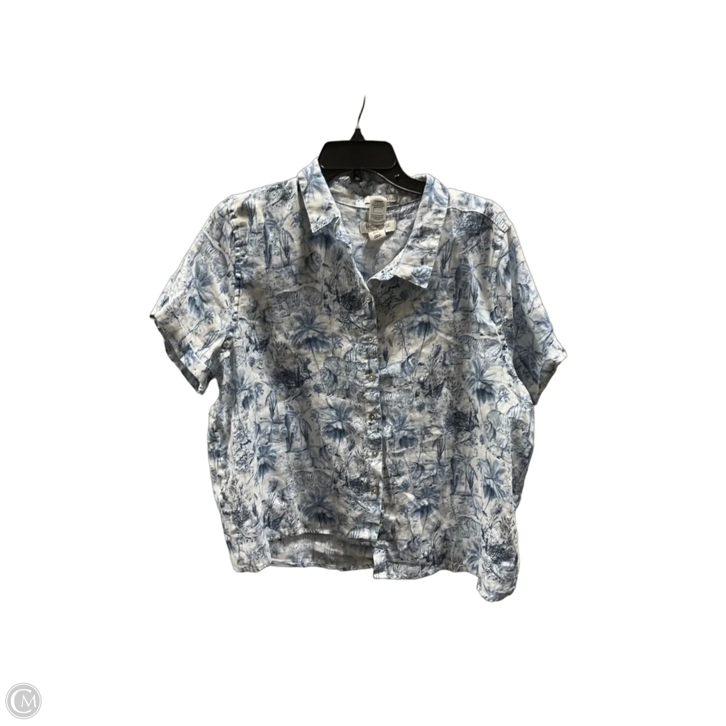 Top Short Sleeve By Rachel Zoe In Blue, Size: Xl
