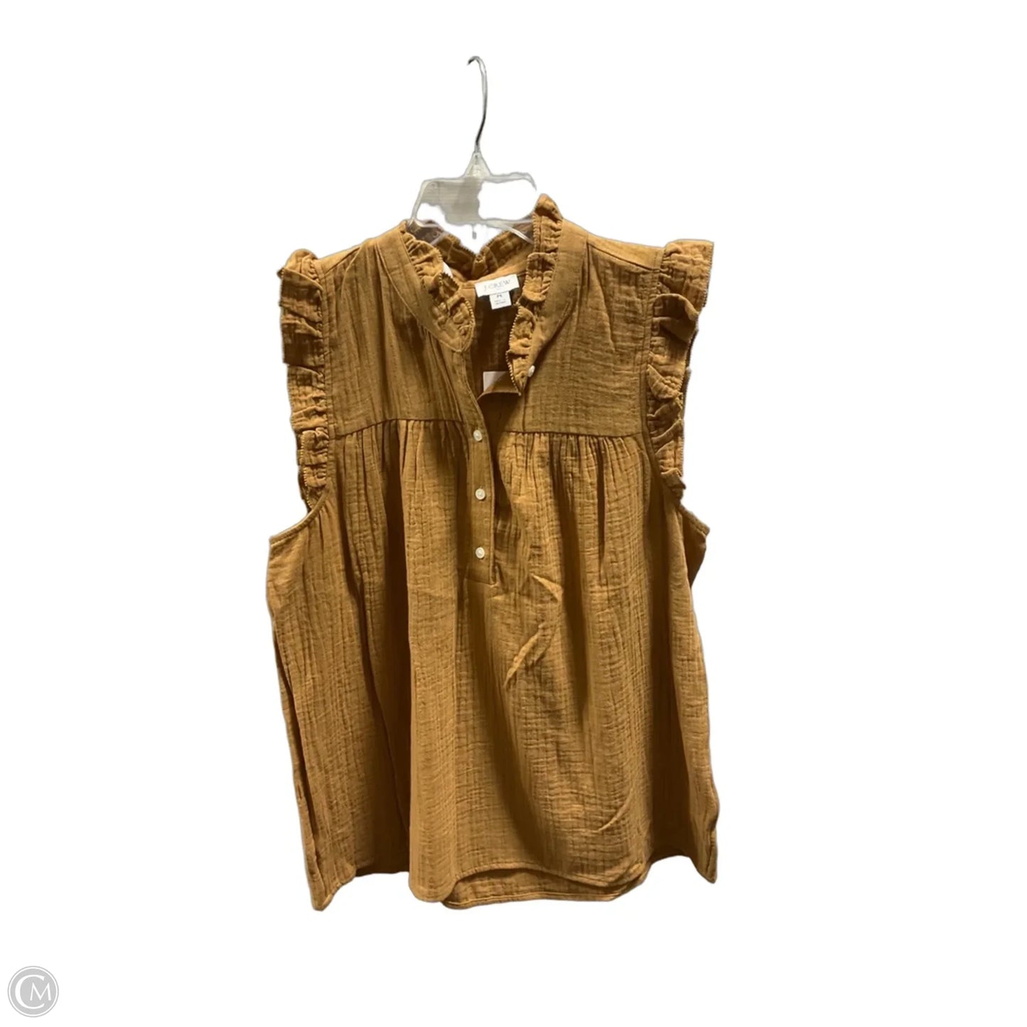 Top Sleeveless By J. Crew In Brown, Size: M