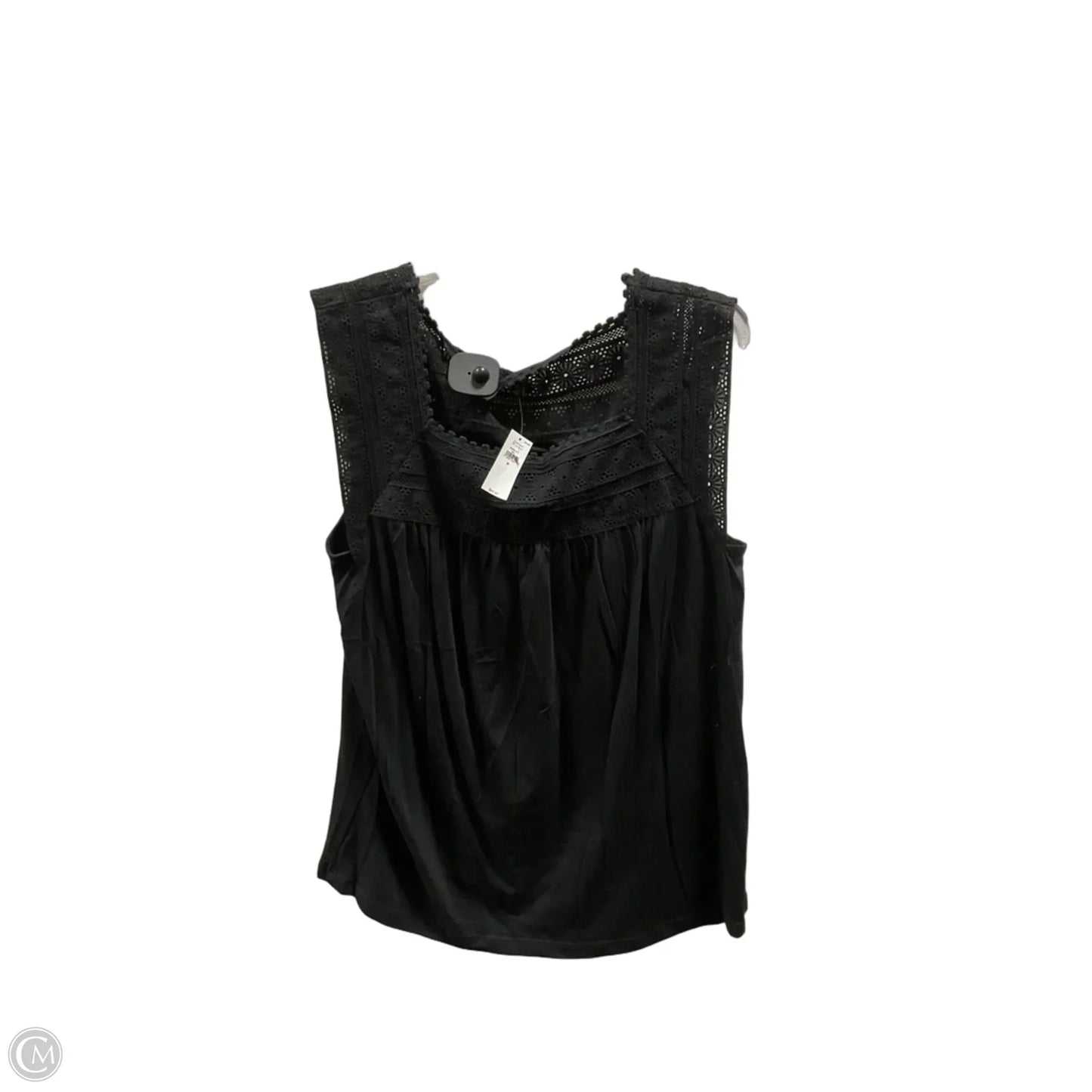Top Sleeveless By Banana Republic In Black, Size: M