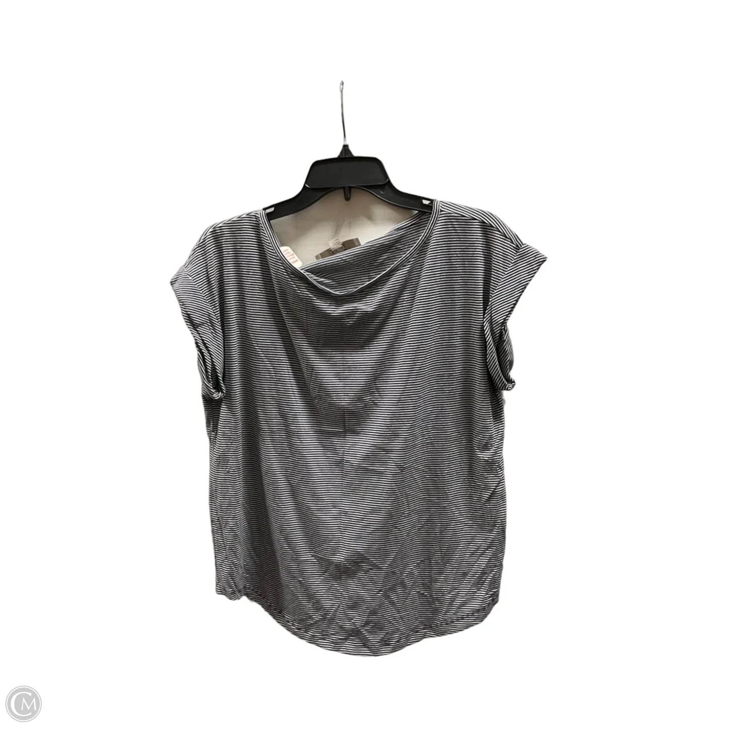 Top Short Sleeve By Loft In Striped Pattern, Size: M