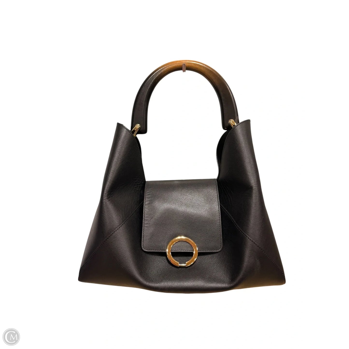 Handbag Leather By Cma, Size: Large