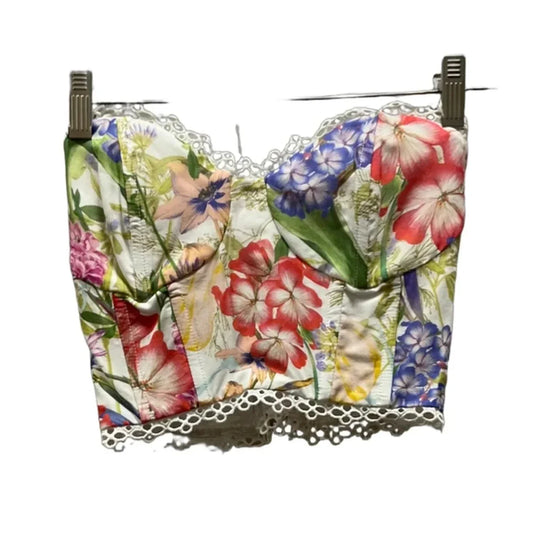 Top Sleeveless By Cma In Floral Print, Size: Xs