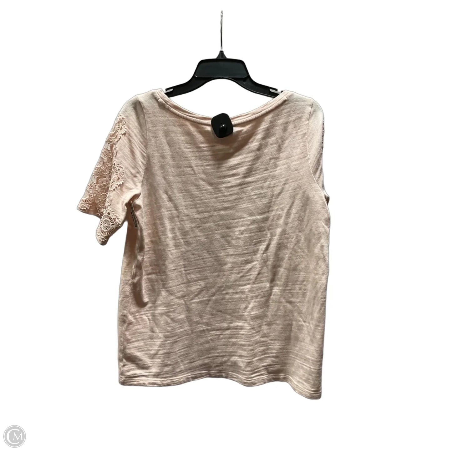 Top Short Sleeve By Loft In Pink, Size: S