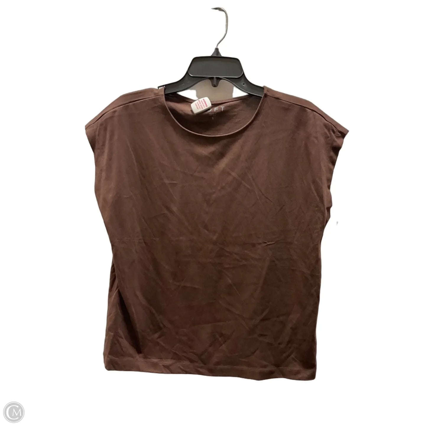 Top Sleeveless By Loft In Brown, Size: S