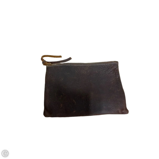 Makeup Bag Leather By Cma, Size: Medium