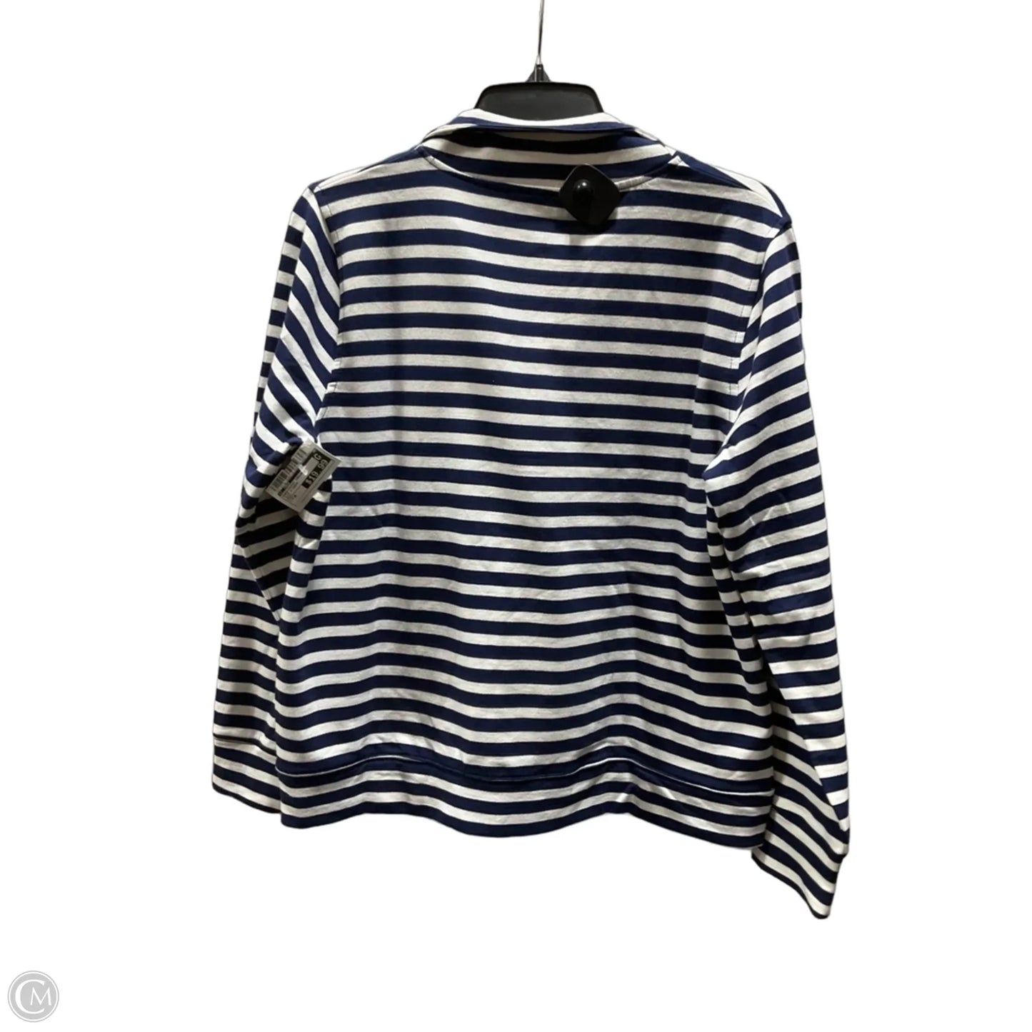 Sweatshirt Crewneck By J. Crew In Blue & Cream, Size: M