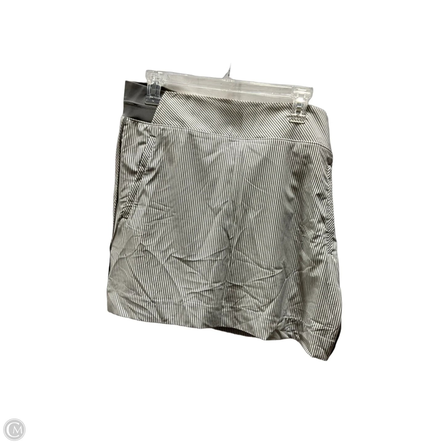 Athletic Skort By Athleta In Grey & White, Size: 16