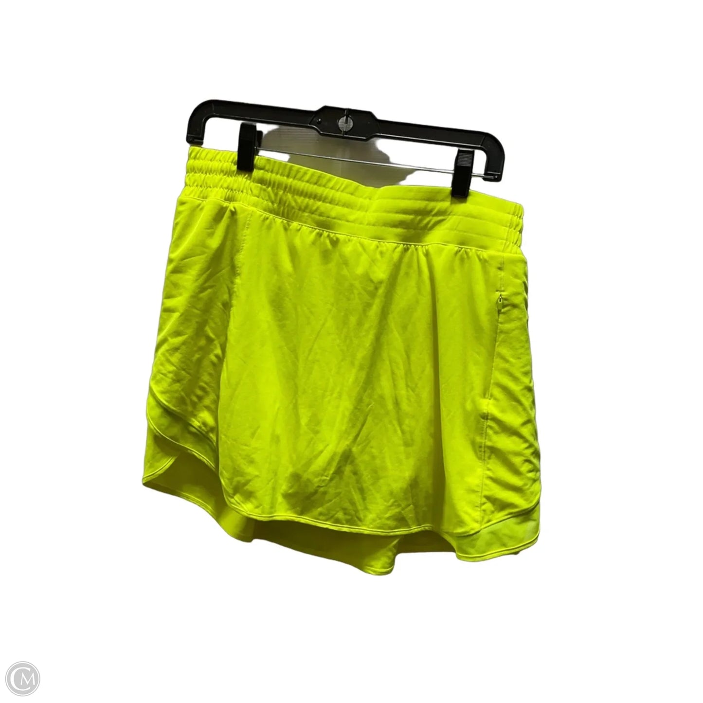 Athletic Skort By Lululemon In Yellow, Size: 14