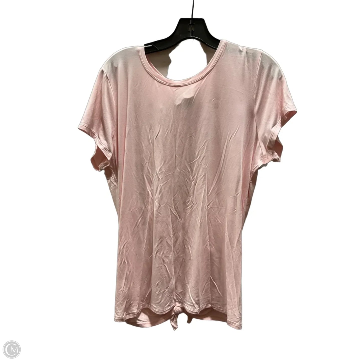 Athletic Top Short Sleeve By Lululemon In Pink, Size: 12