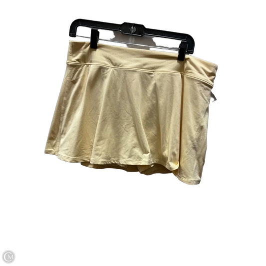 Athletic Skort By Nike Apparel In Yellow, Size: Xl