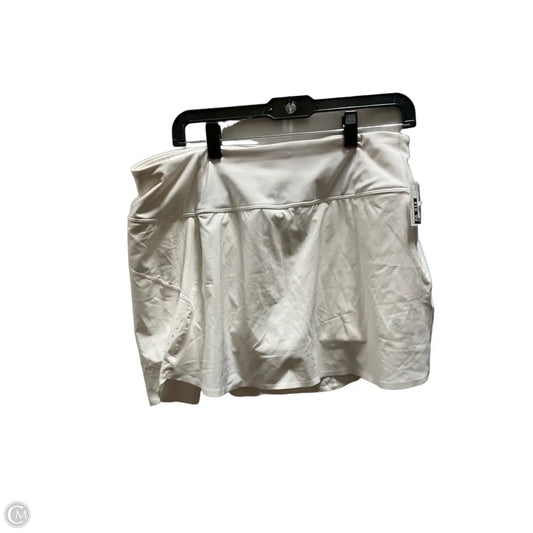 Athletic Skort By Athleta In Cream, Size: L
