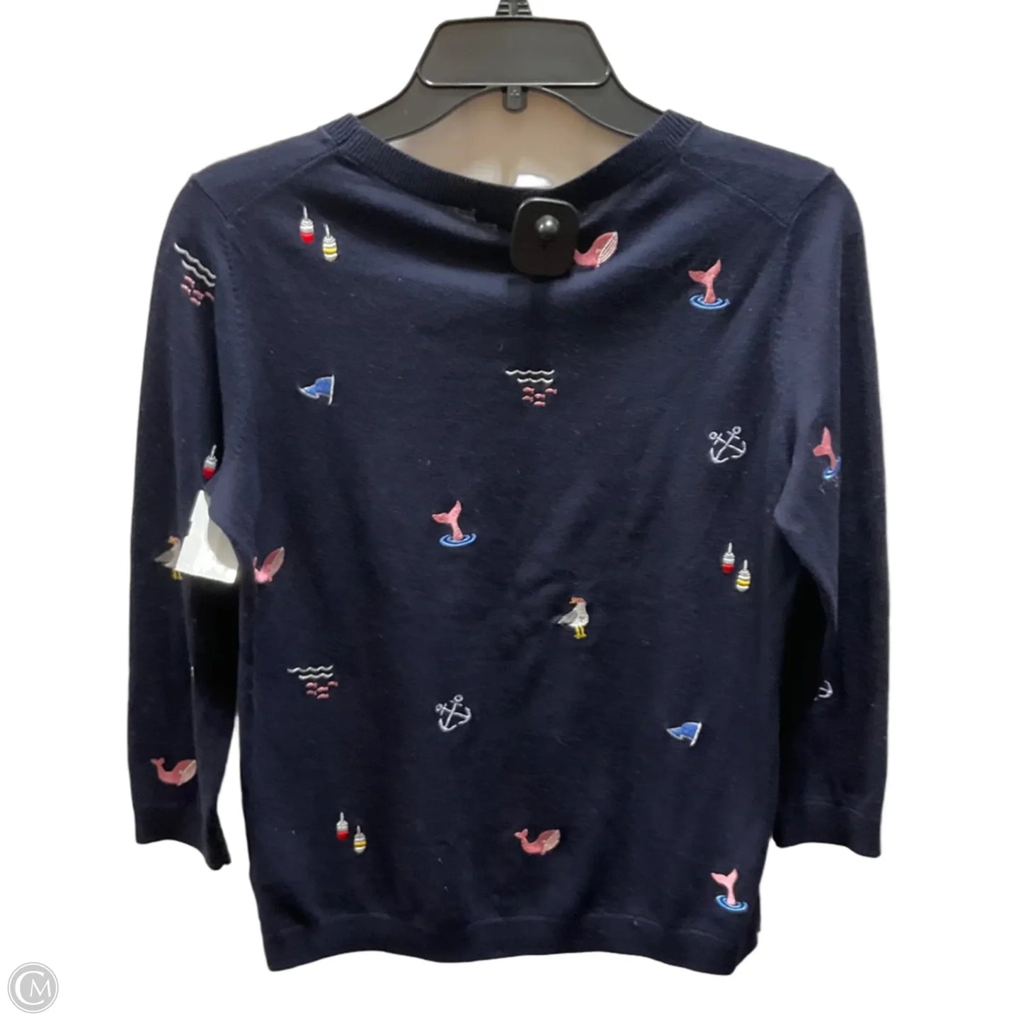 Top Long Sleeve By Talbots In Blue, Size: S