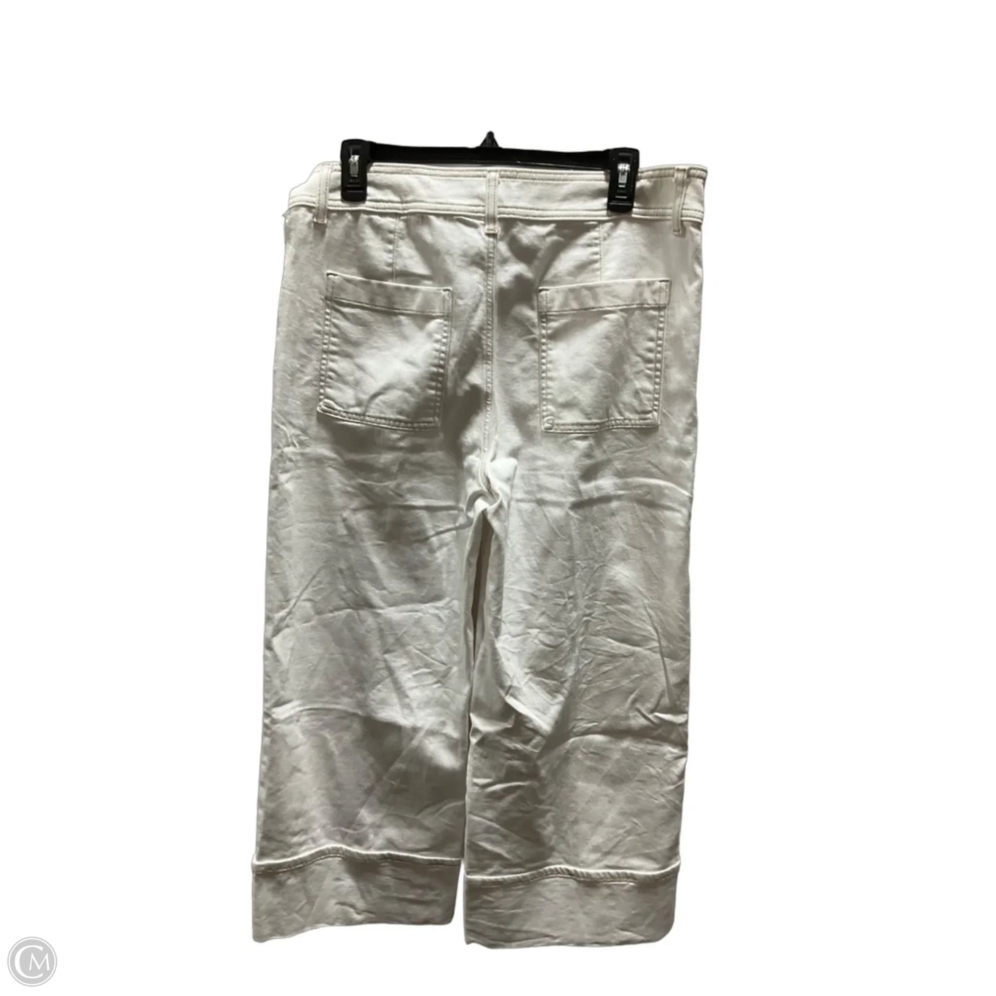 Jeans Wide Leg By Chicos In Cream, Size: 10