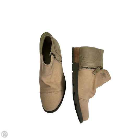 Boots Ankle Flats By Sorel In Beige, Size: 7.5