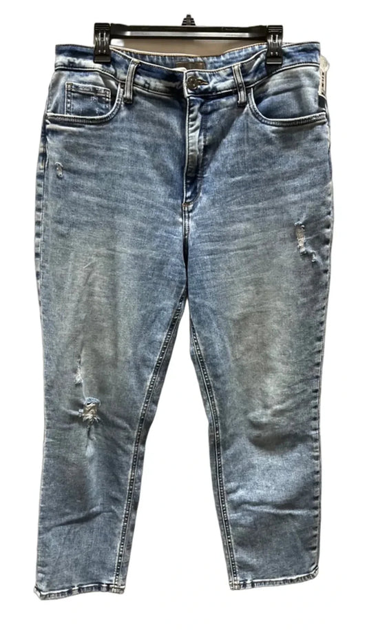 Jeans Straight By Kut In Blue, Size: 14