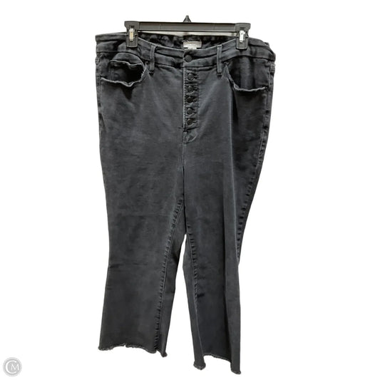 Jeans Straight By Good American In Grey, Size: 16