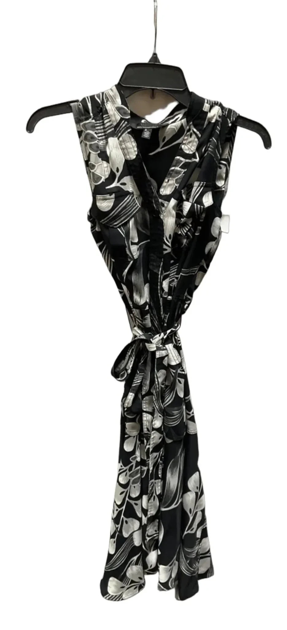 Dress Casual Midi By White House Black Market In Black & White, Size: 0