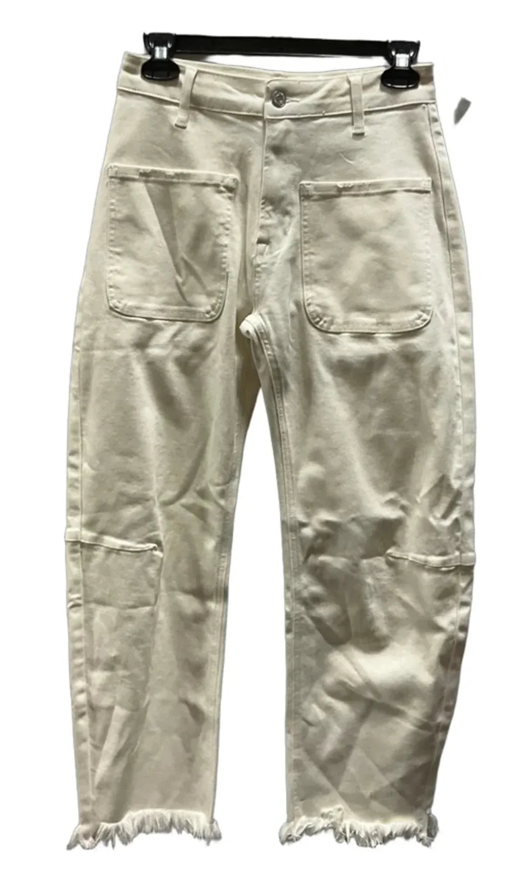Jeans Wide Leg By Anniewear In Cream, Size: S