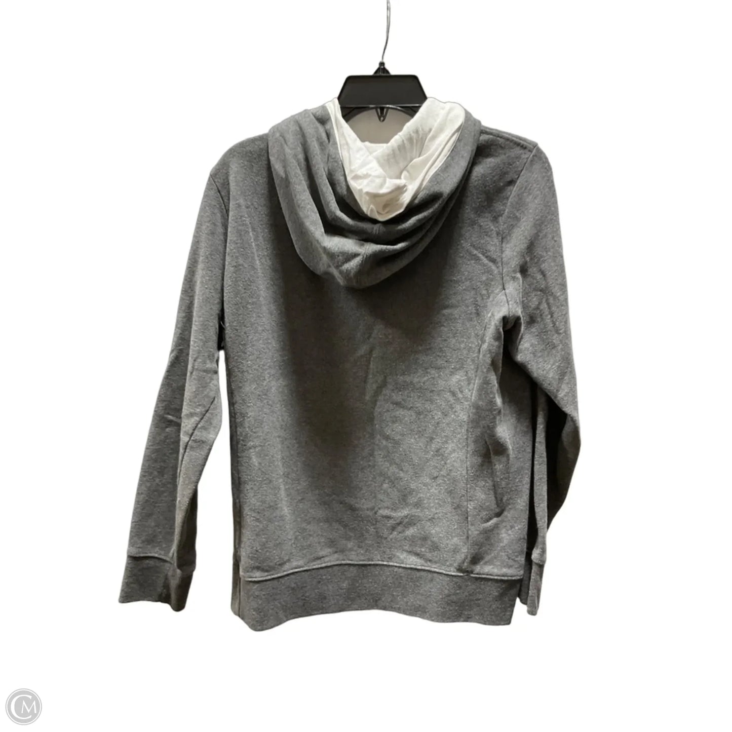 Athletic Sweatshirt Hoodie By The North Face In Grey, Size: L